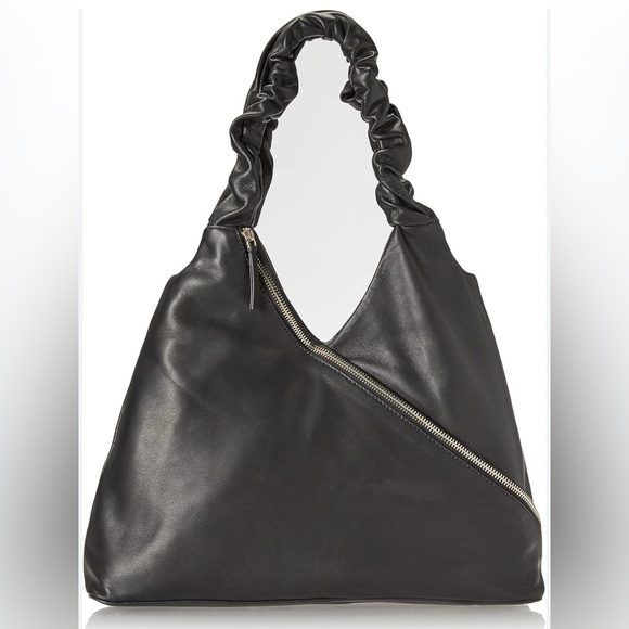 Vince Camuto Handbags - Vince Camuto Jilli Black Leather Hobo Bag. New with tags